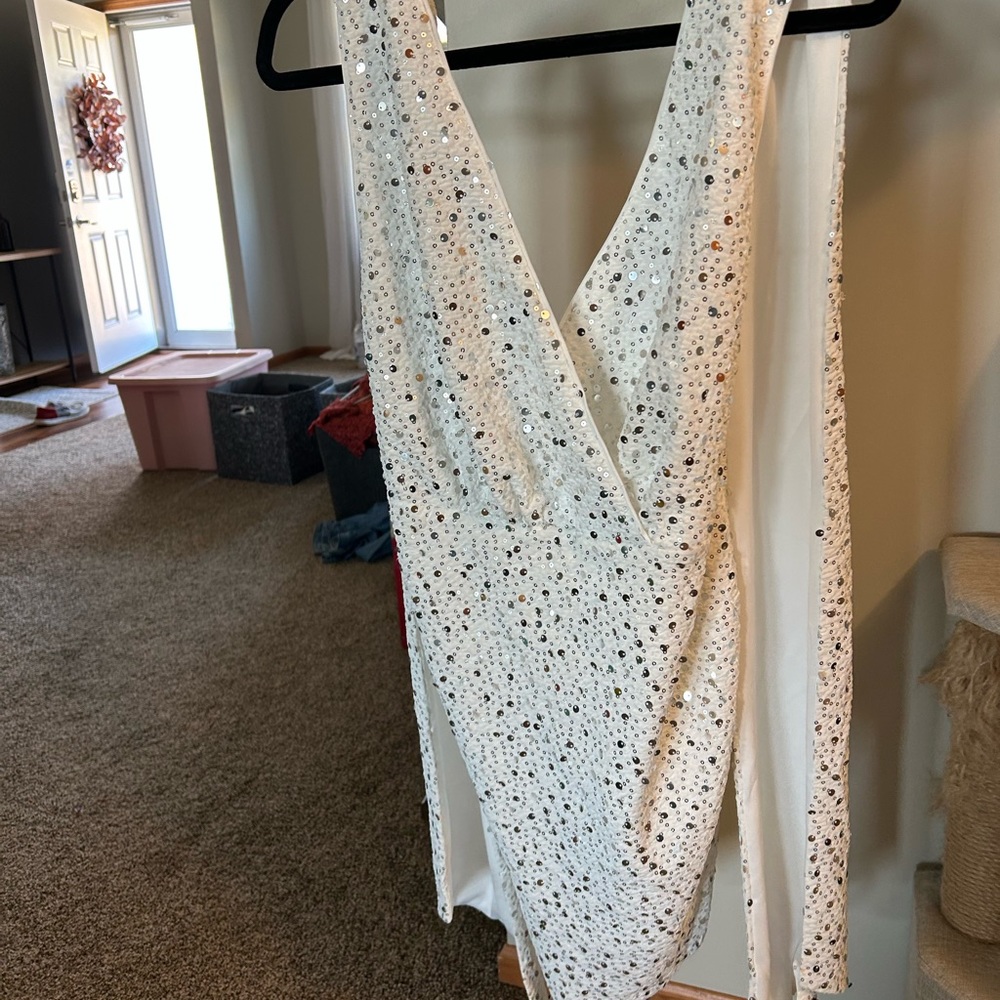 White bridal dress